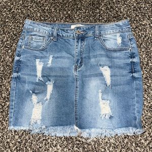 Denim Mini Skirt